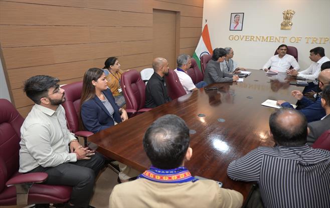 Meeting with IT Minister, Tripura